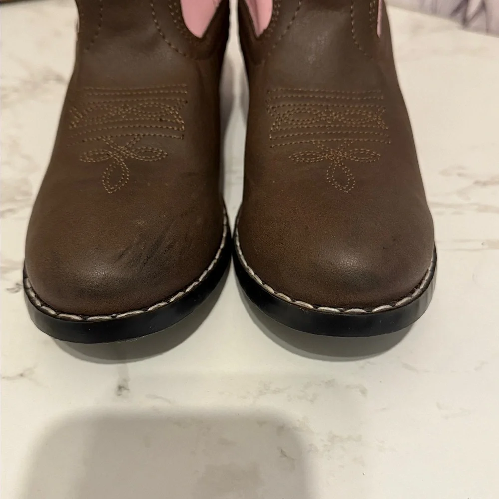 Smoky Mountain Boots Girls Youth‎ Monterey Western Brown Pink Size 3.5